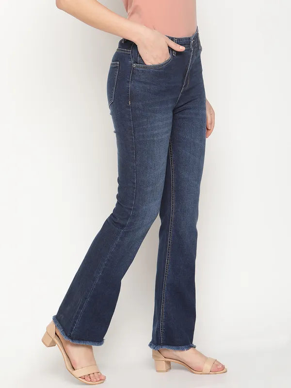 Mettle Women Blue Light Fade Stretchable Jeans