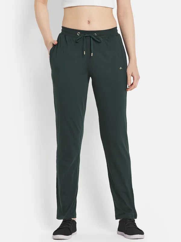 Women Mountain Green Trackpants