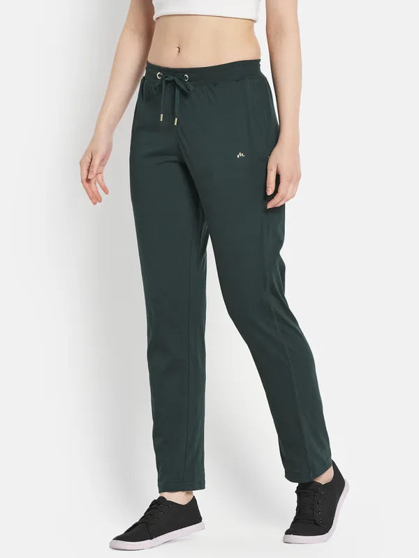 Women Mountain Green Trackpants