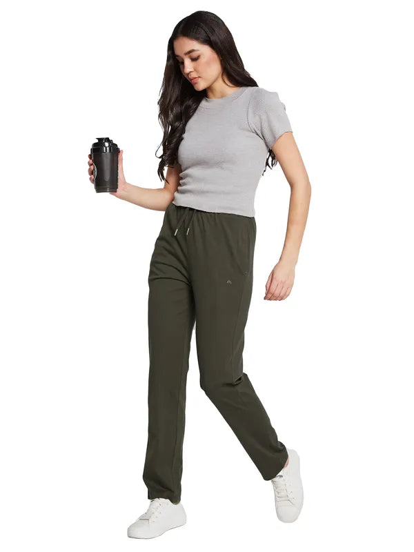 Mettle Women Regular Fit Cotton Track Pants