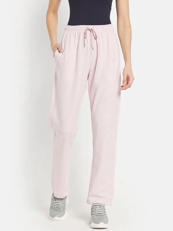 Women Solid Cotton Track Pants