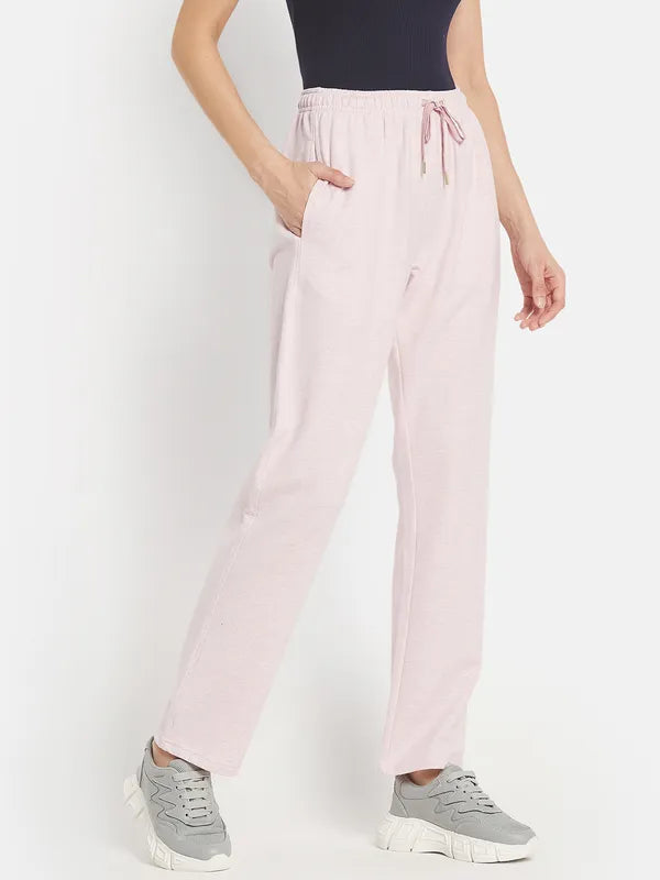 Women Solid Cotton Track Pants