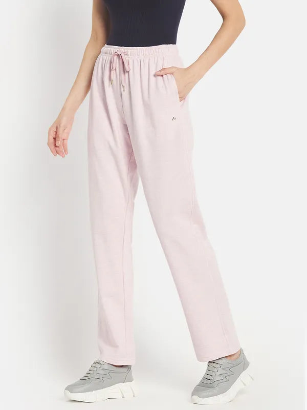 Women Solid Cotton Track Pants