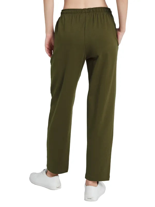 Mettle Women Cotton Mid Rise Track Pants