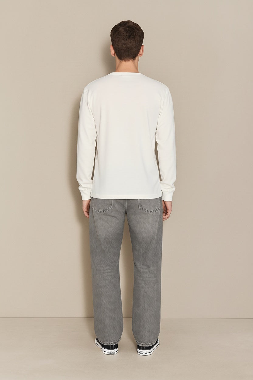 Men Typography Printed Round Neck T-shirt