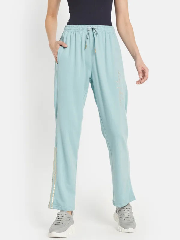 Women Solid Cotton Track Pants