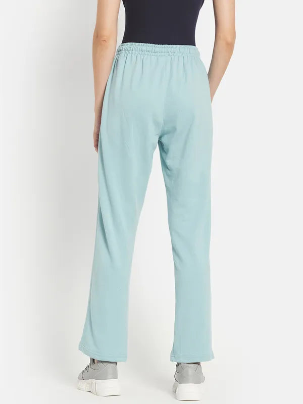 Women Solid Cotton Track Pants