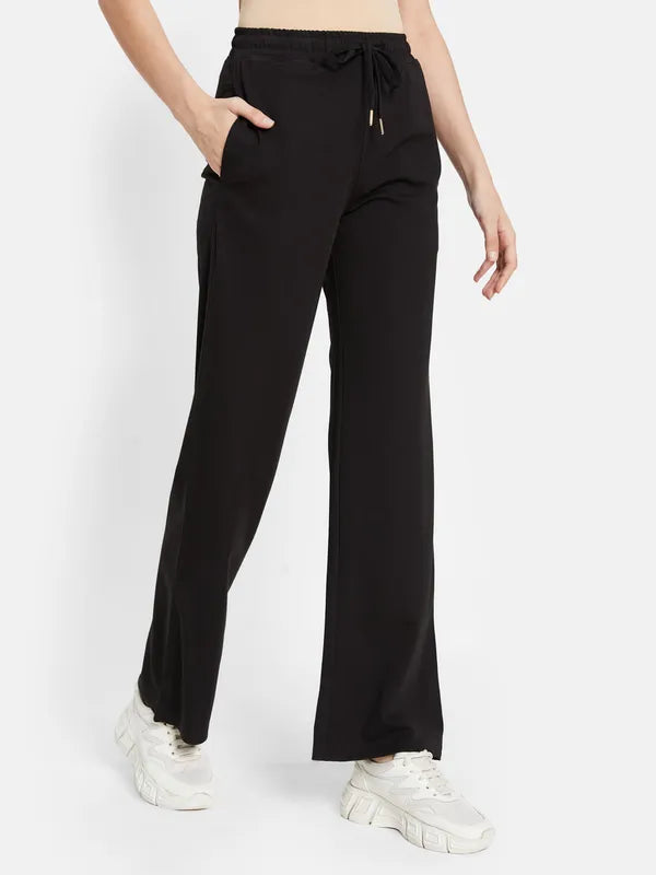 Boot Cut Trackpants With Drawstrings