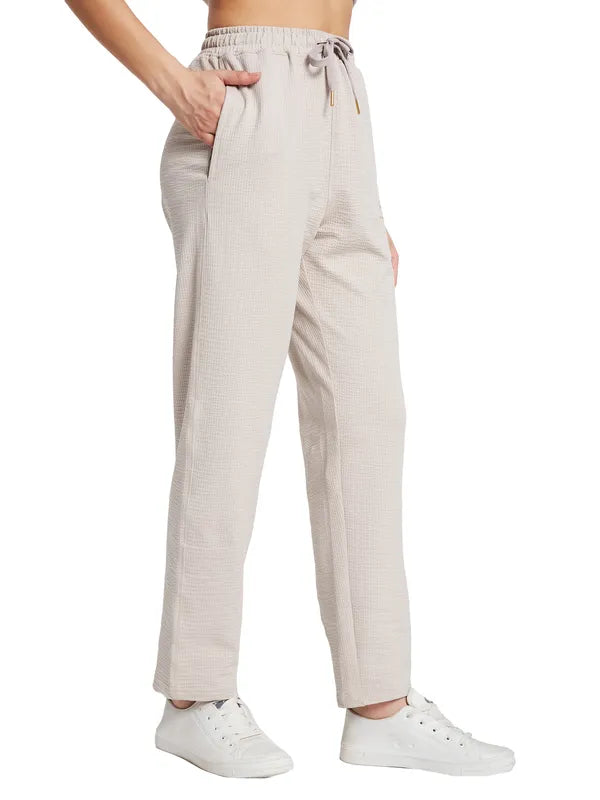 Mettle Women Mid-Rise Cotton Track Pants