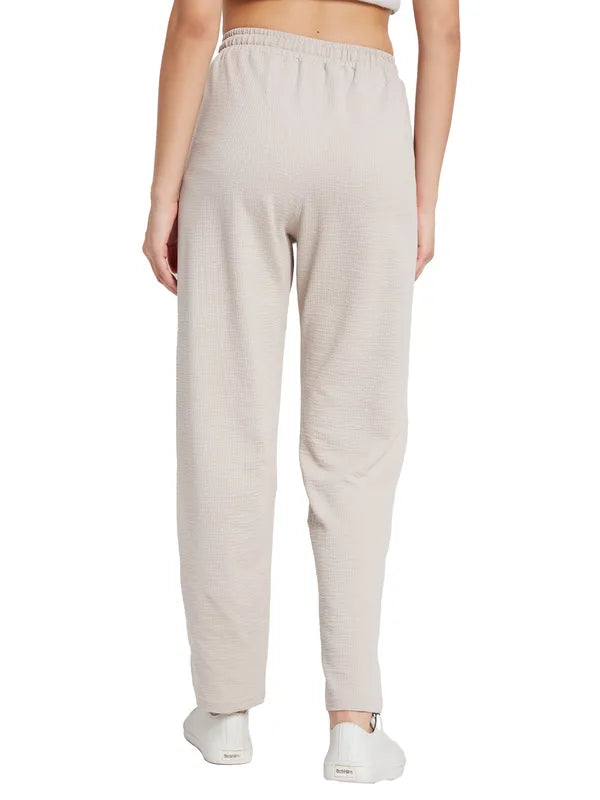 Mettle Women Mid-Rise Cotton Track Pants