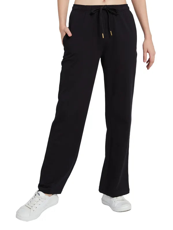 Mettle Women Cotton Mid Rise Track Pants