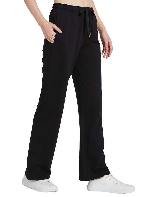 Mettle Women Cotton Mid Rise Track Pants