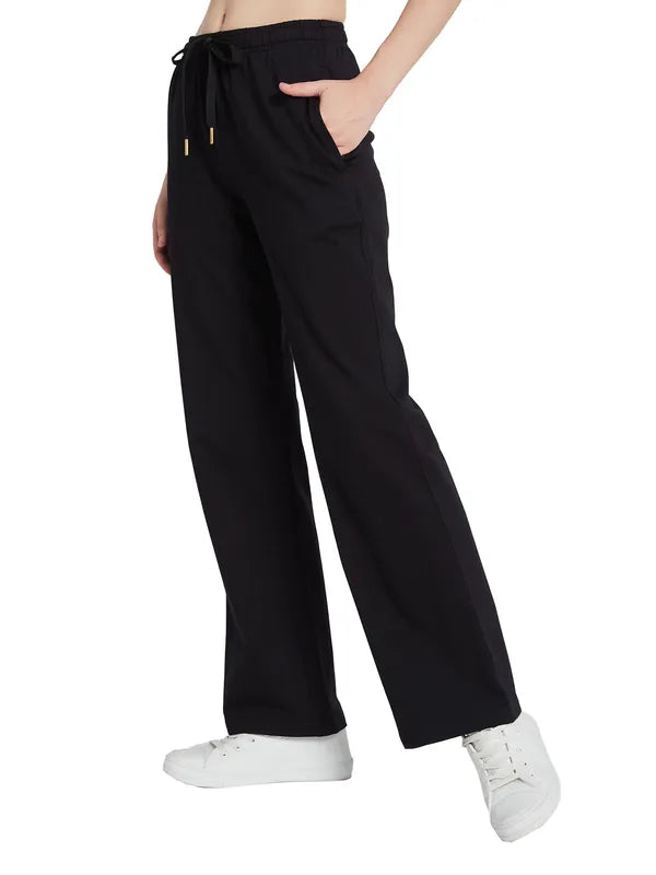 Mettle Women Cotton Mid Rise Track Pants