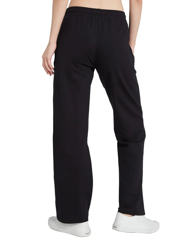 Mettle Women Cotton Mid Rise Track Pants