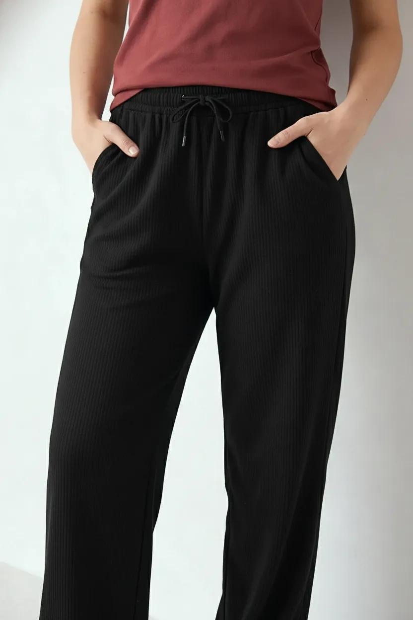 Women Black Regular Fit Track Pants