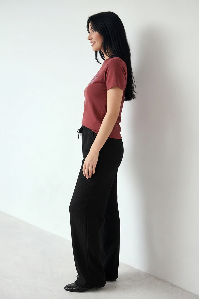 Women Black Regular Fit Track Pants