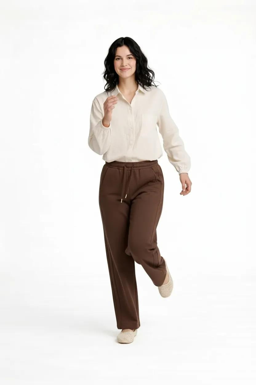 METTLE Women Tiramisu Regular Fit Track Pants