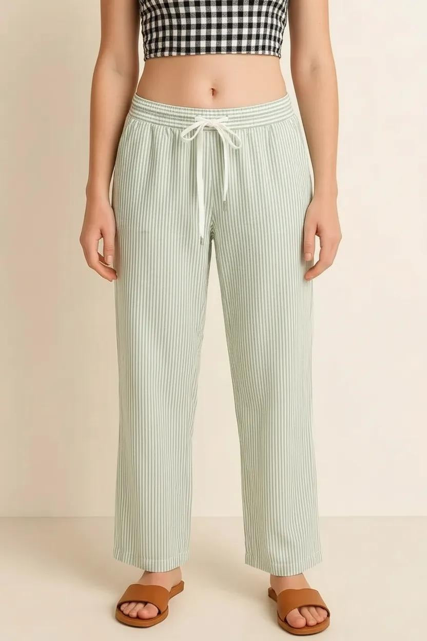 Women Regular Fit Striped Track Pants
