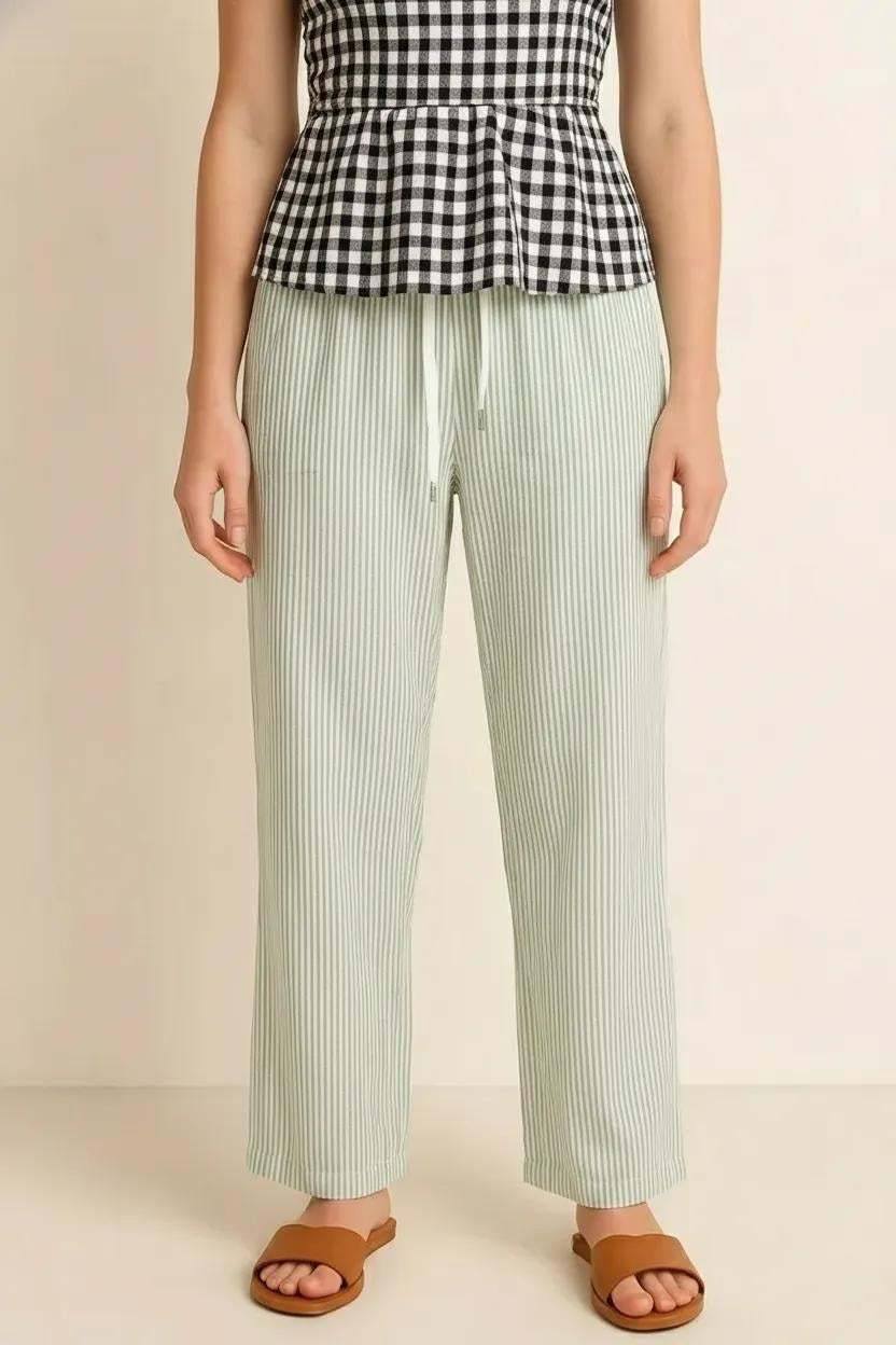 Women Regular Fit Striped Track Pants