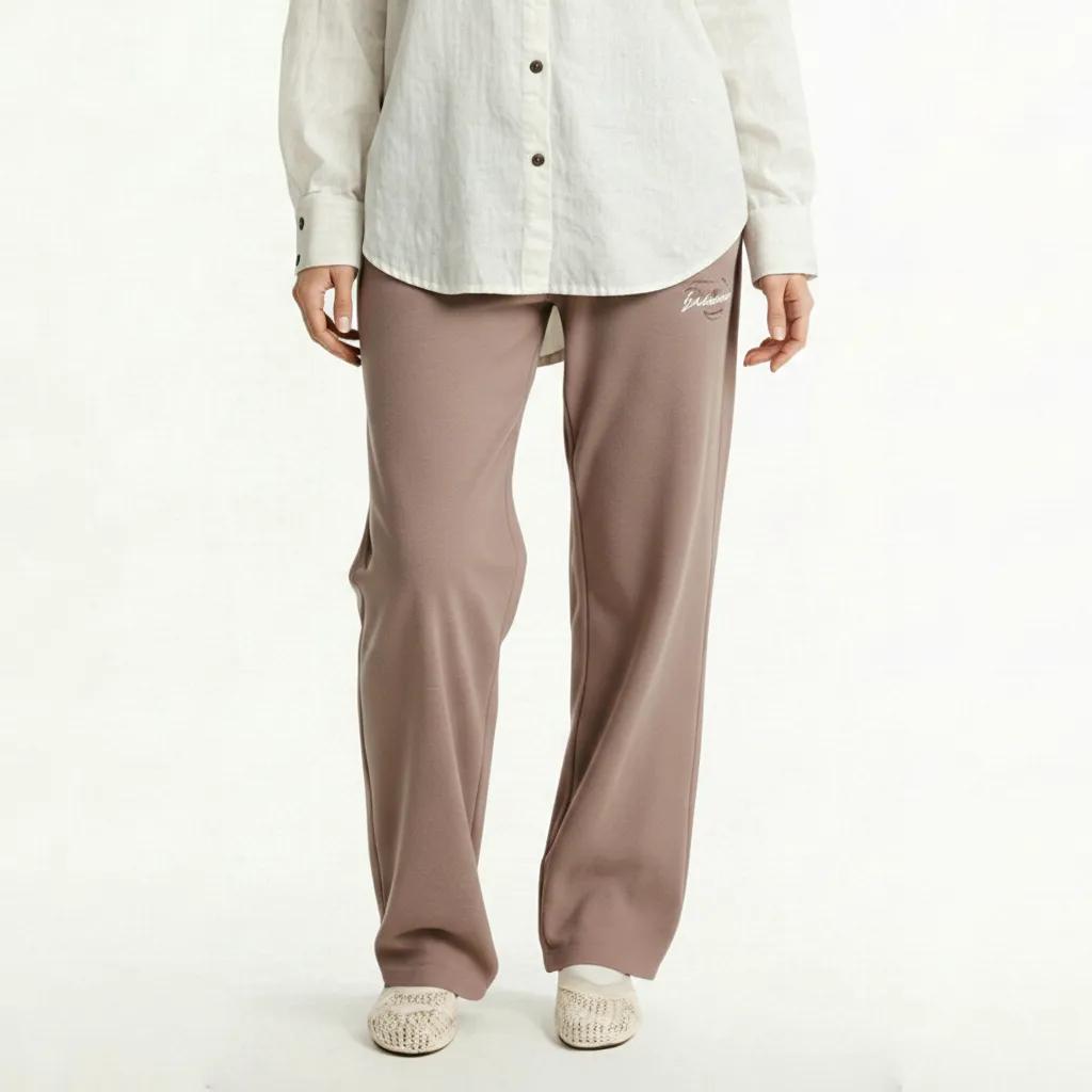 Women Blush Regular Fit Typography Joggers