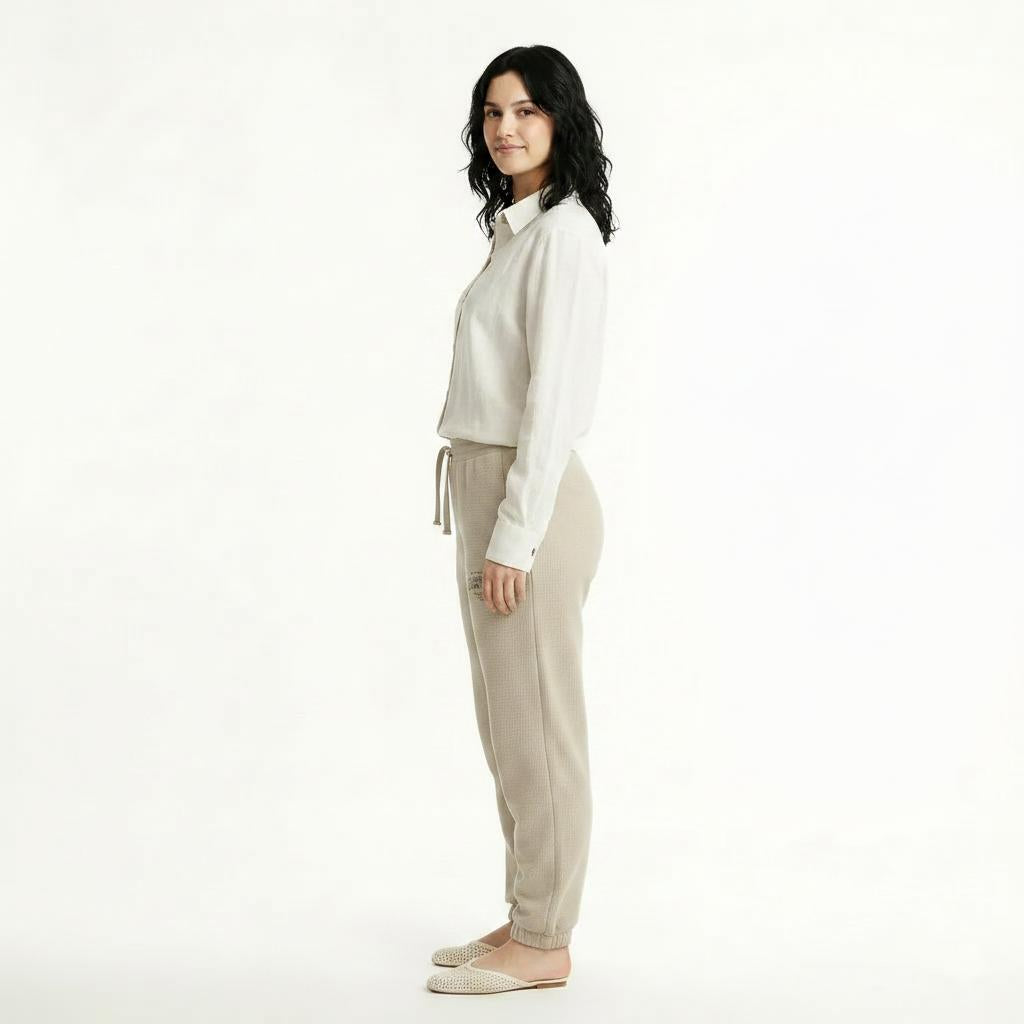 Women Pristine Regular Fit Textured Joggers