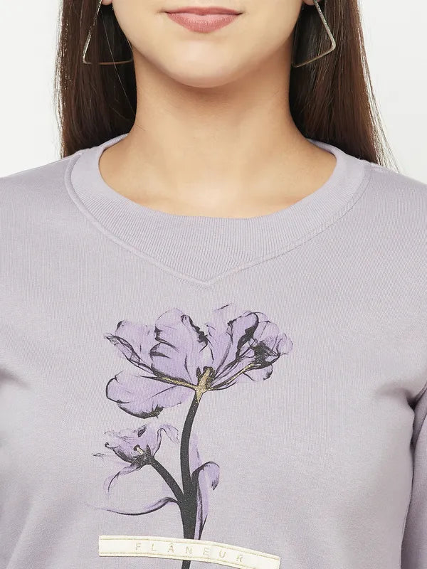 Women Lilac Sweatshirts