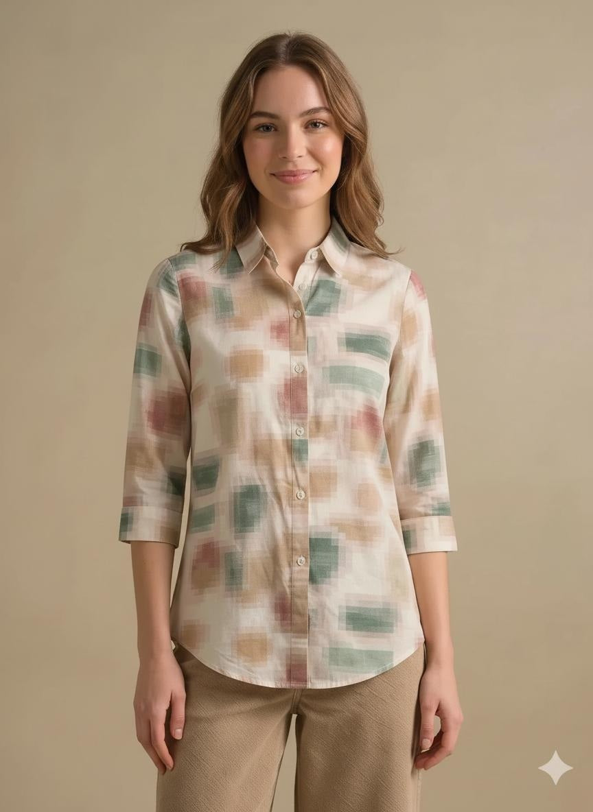 Women Mastic Printed Casual Shirt