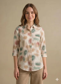Women Mastic Printed Casual Shirt