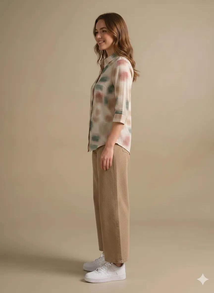 Women Mastic Printed Casual Shirt