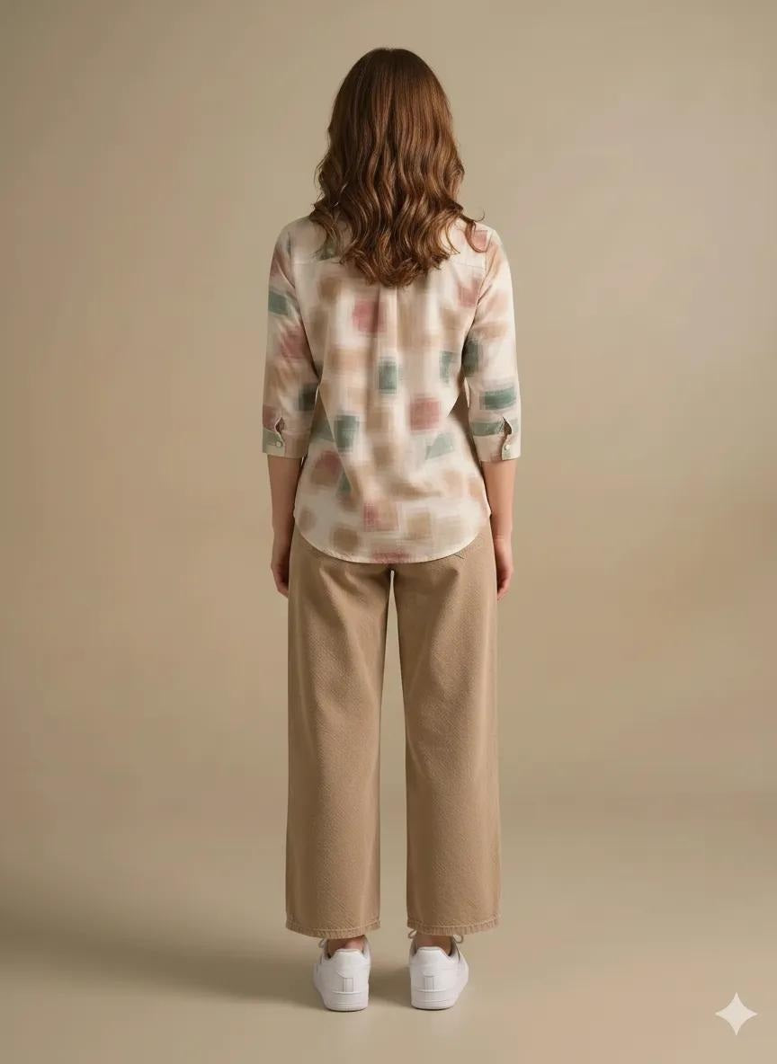 Women Mastic Printed Casual Shirt