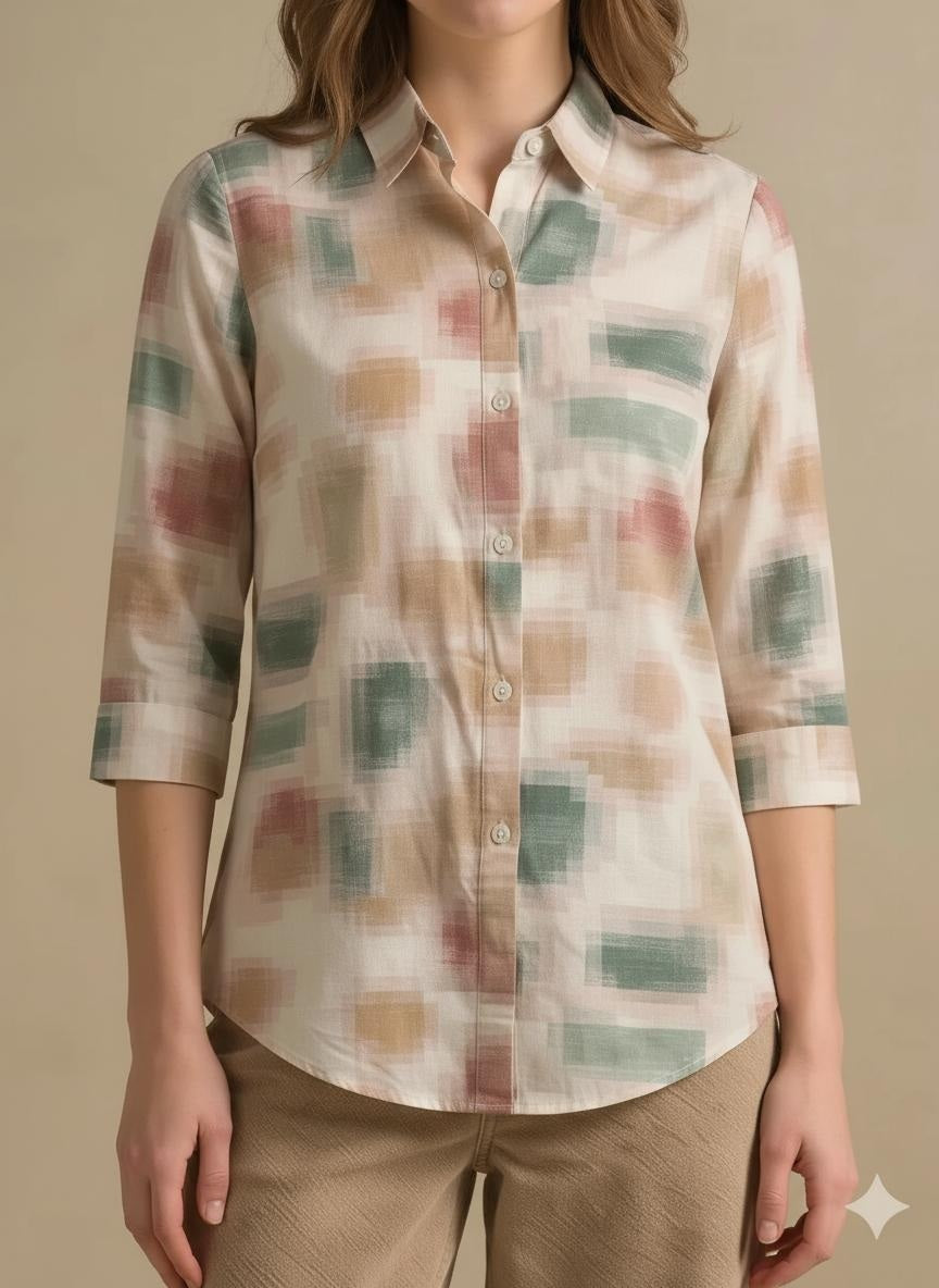 Women Mastic Printed Casual Shirt
