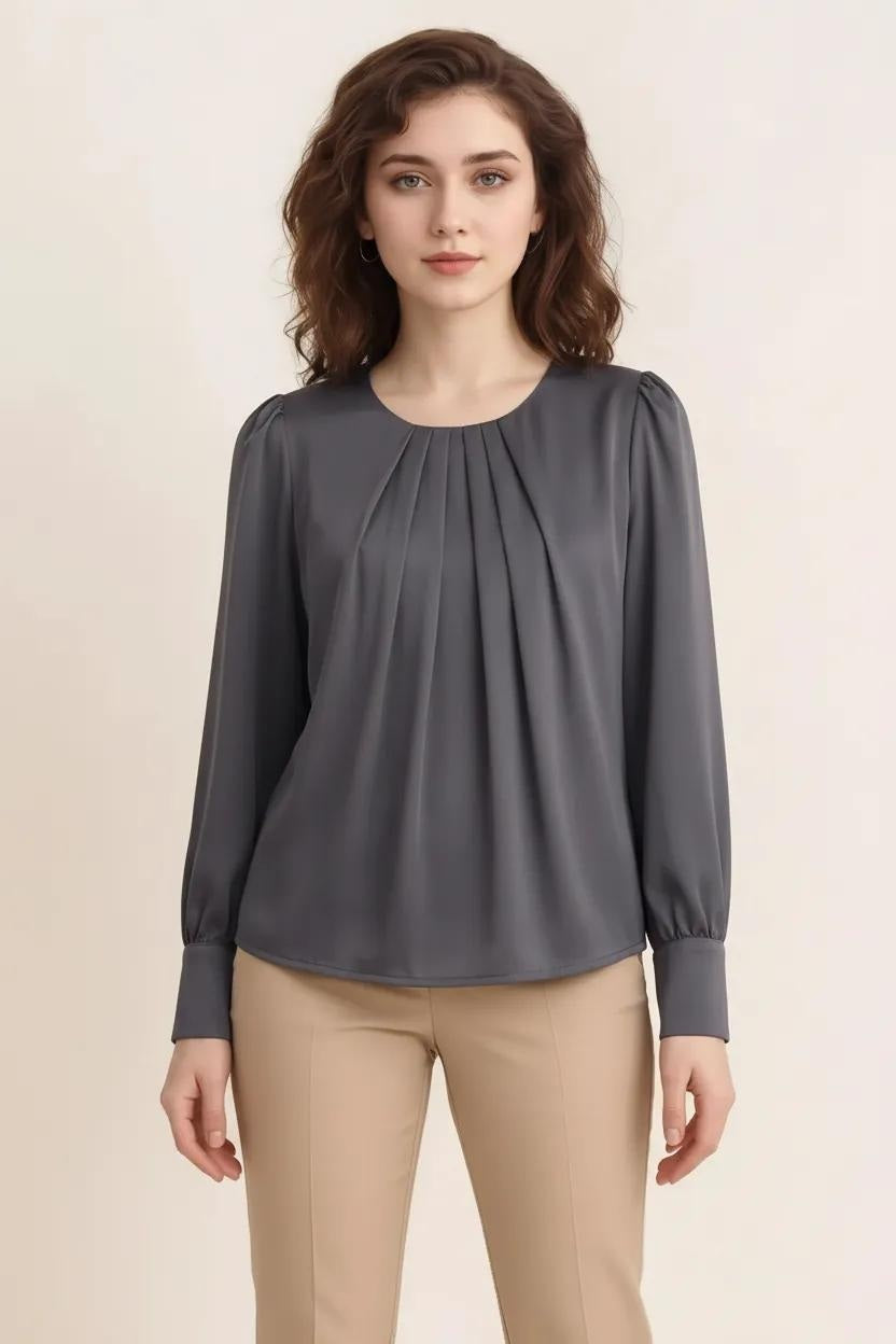 Women Puff Sleeve Cotton Top