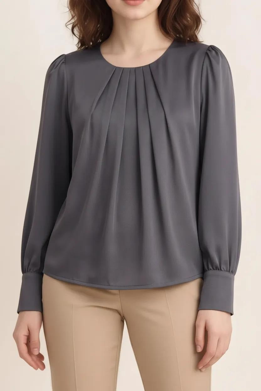 Women Puff Sleeve Cotton Top