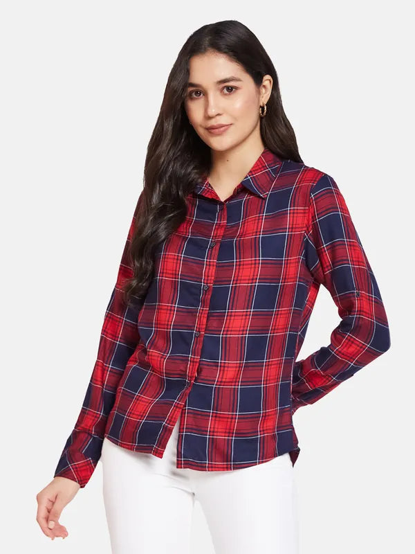 Mettle Tartan Checks Cotton Casual Shirt