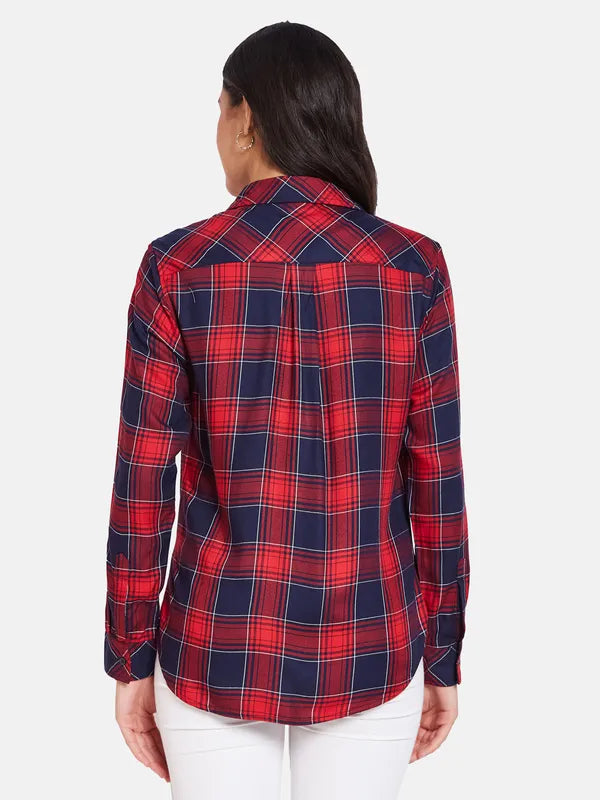 Mettle Tartan Checks Cotton Casual Shirt