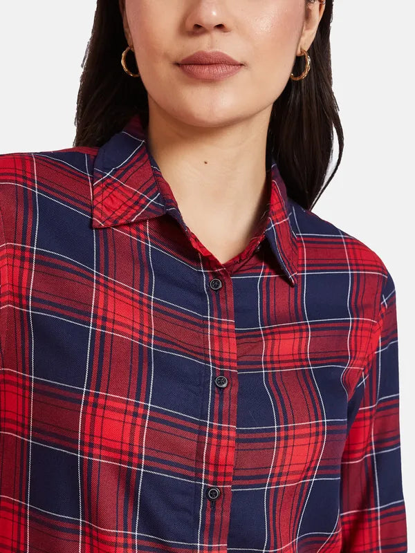 Mettle Tartan Checks Cotton Casual Shirt