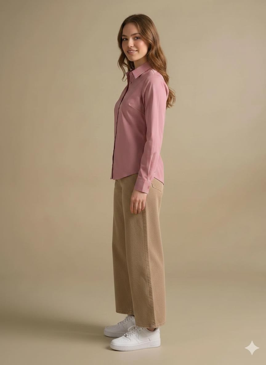 Women  Pink Casual Shirt