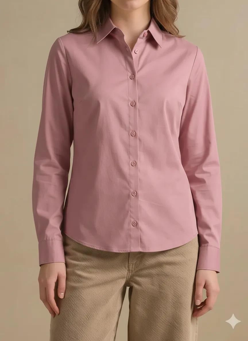 Women  Pink Casual Shirt