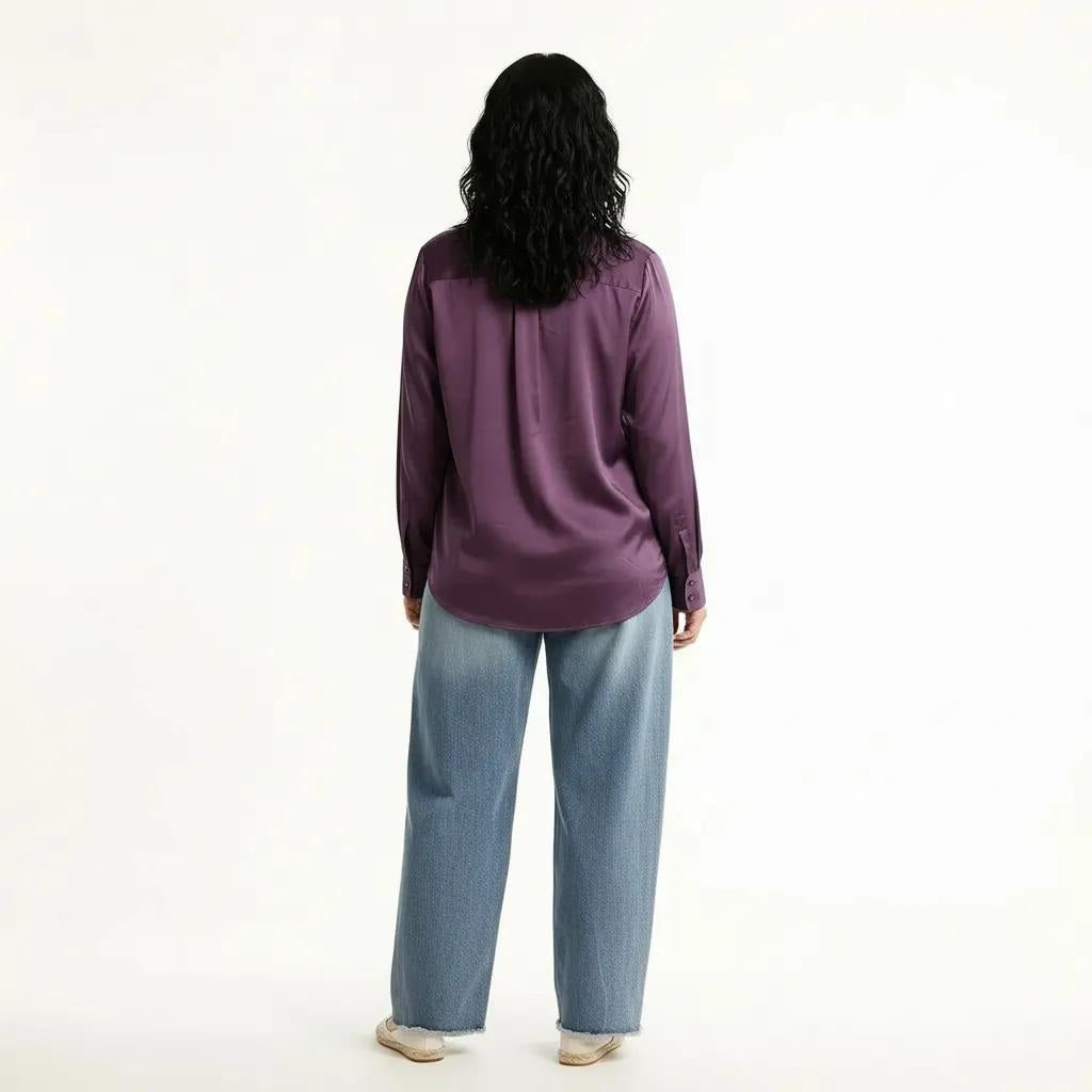 METTLE Women Lilac Casual Shirt