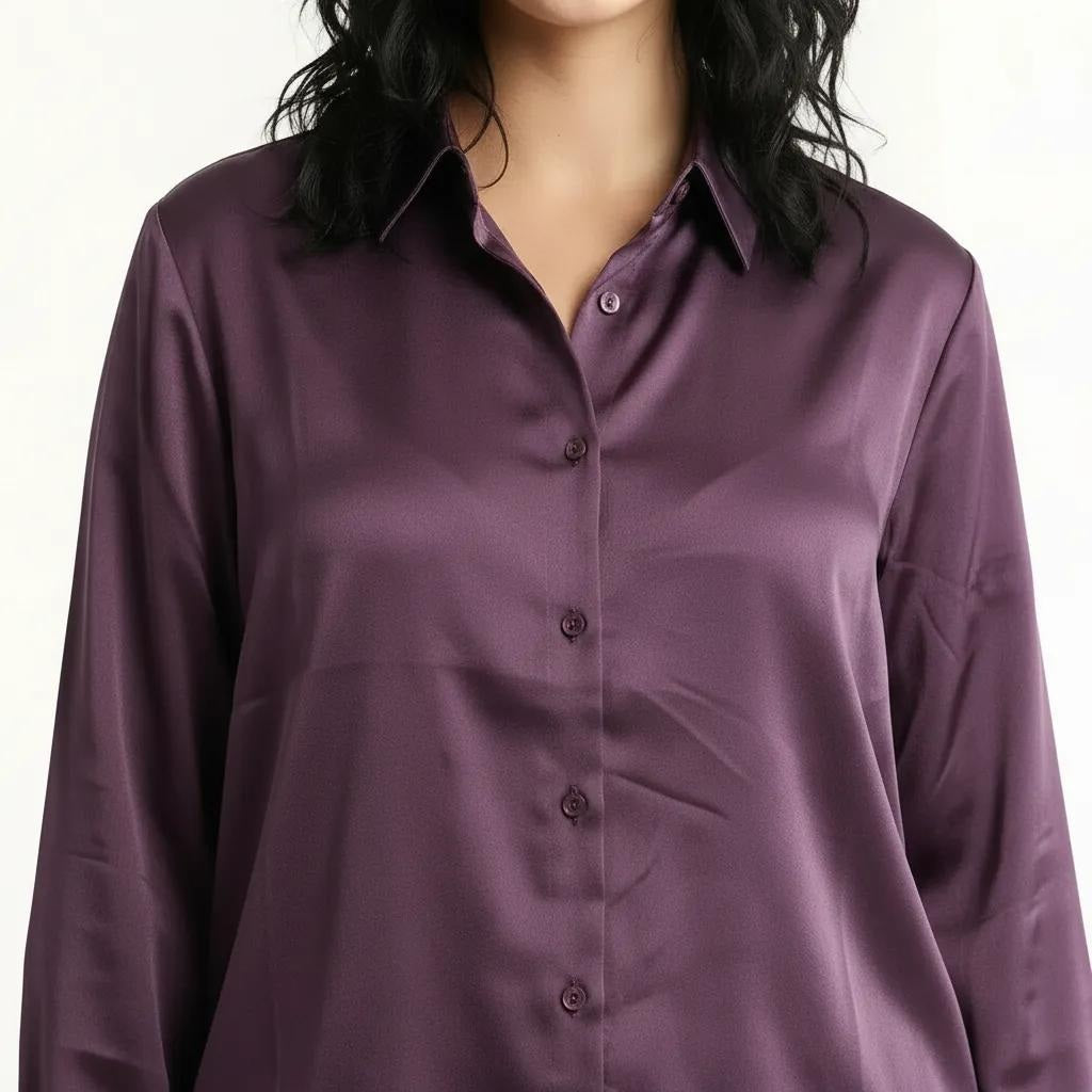 METTLE Women Lilac Casual Shirt