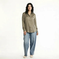 METTLE Women Stone Casual Shirt