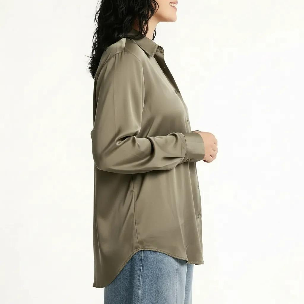 METTLE Women Stone Casual Shirt