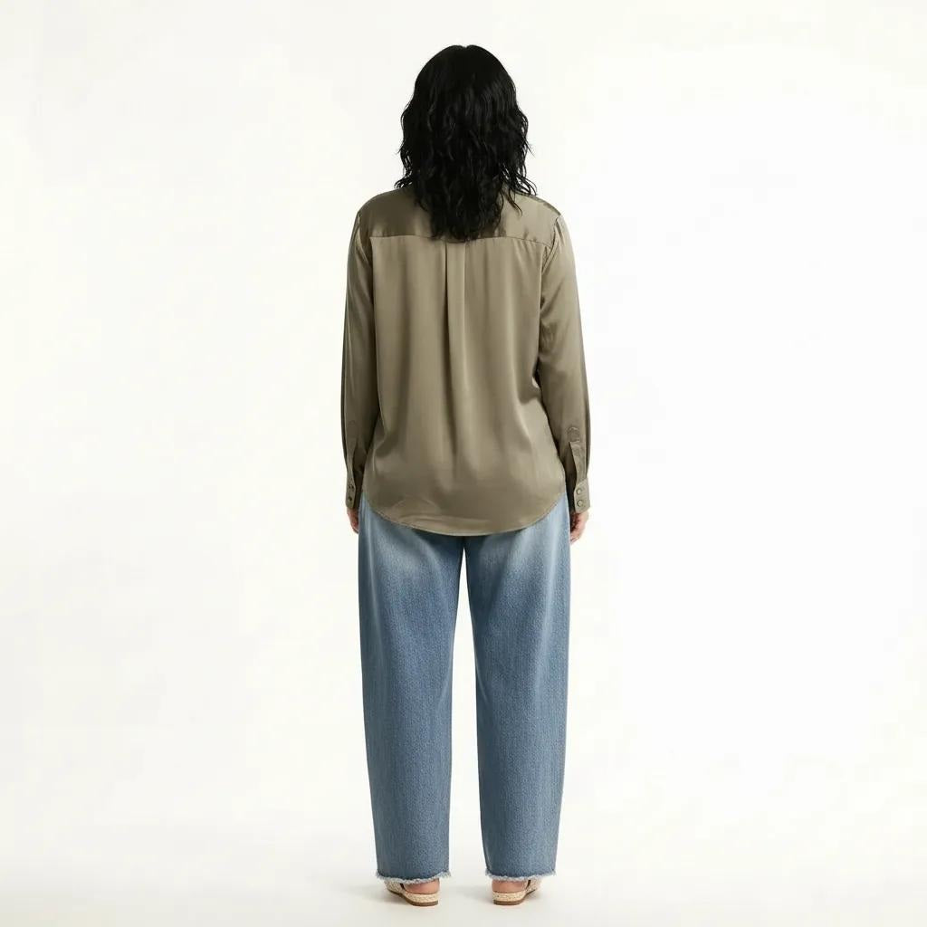 METTLE Women Stone Casual Shirt
