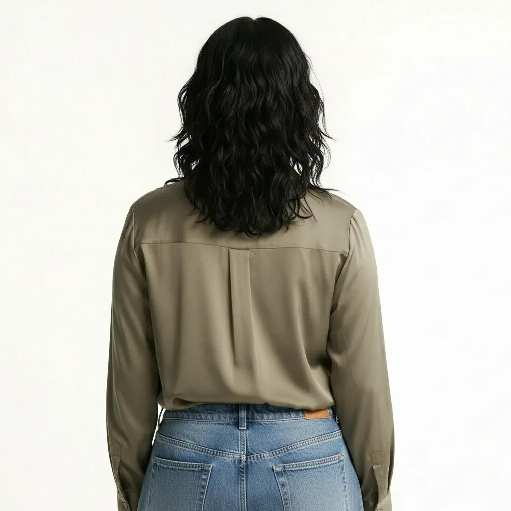 METTLE Women Stone Casual Shirt