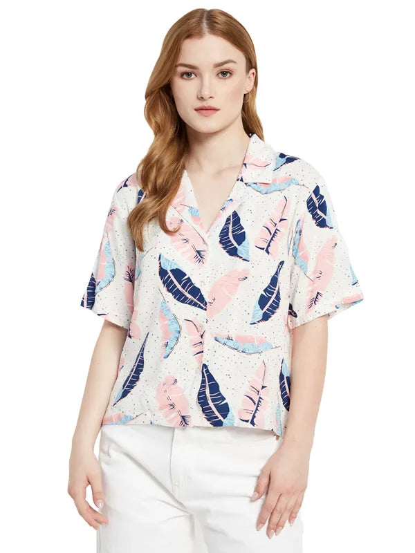 Boxy Fit Printed Shirt