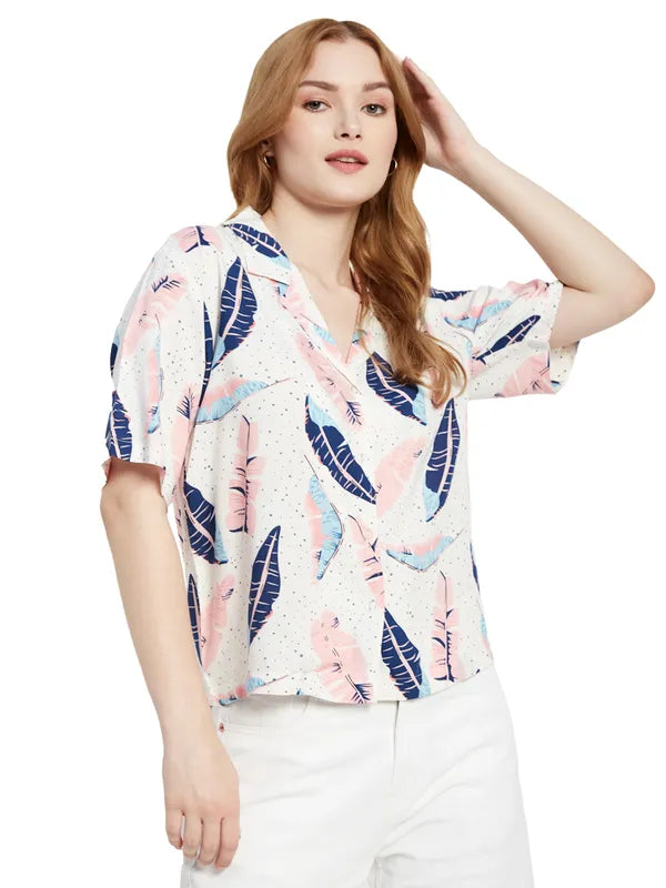 Boxy Fit Printed Shirt