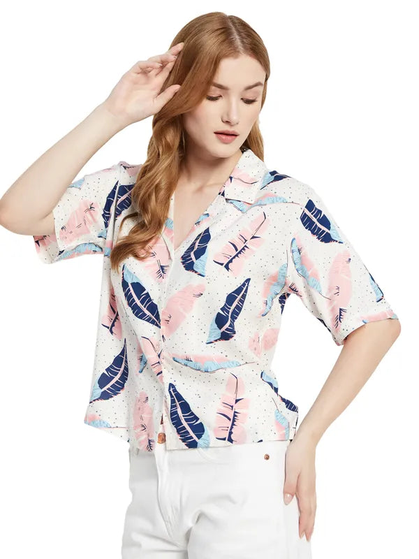 Boxy Fit Printed Shirt