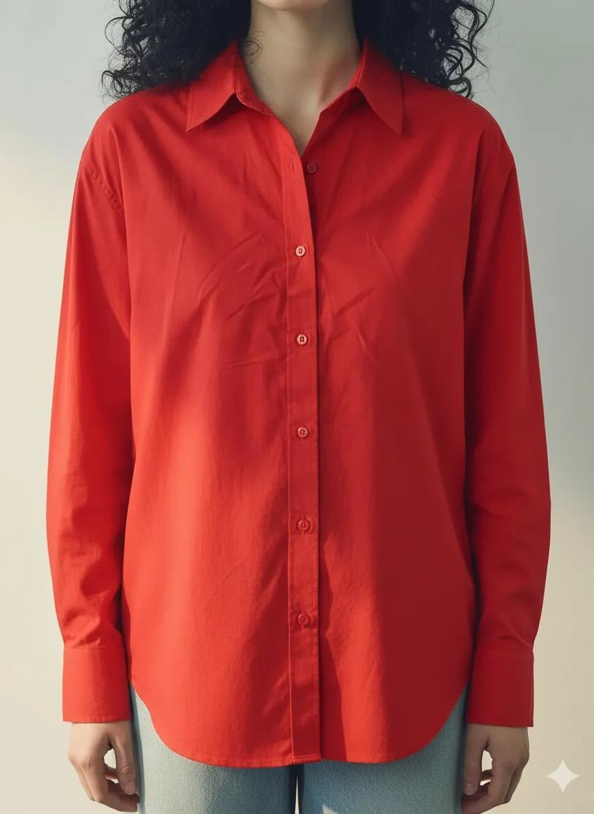 METTLE Women Red Multi Stripes Striped Casual Shirt