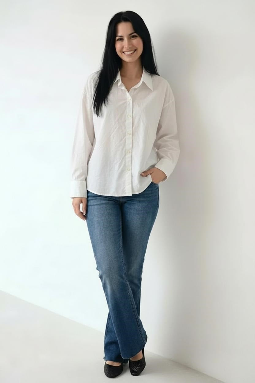 Women White Casual Shirt