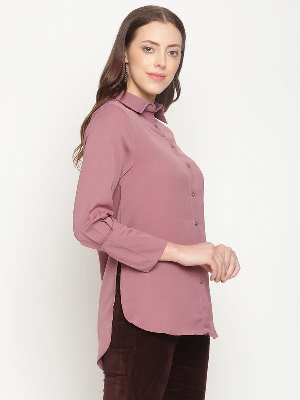 Mettle Women Pink Casual Shirt